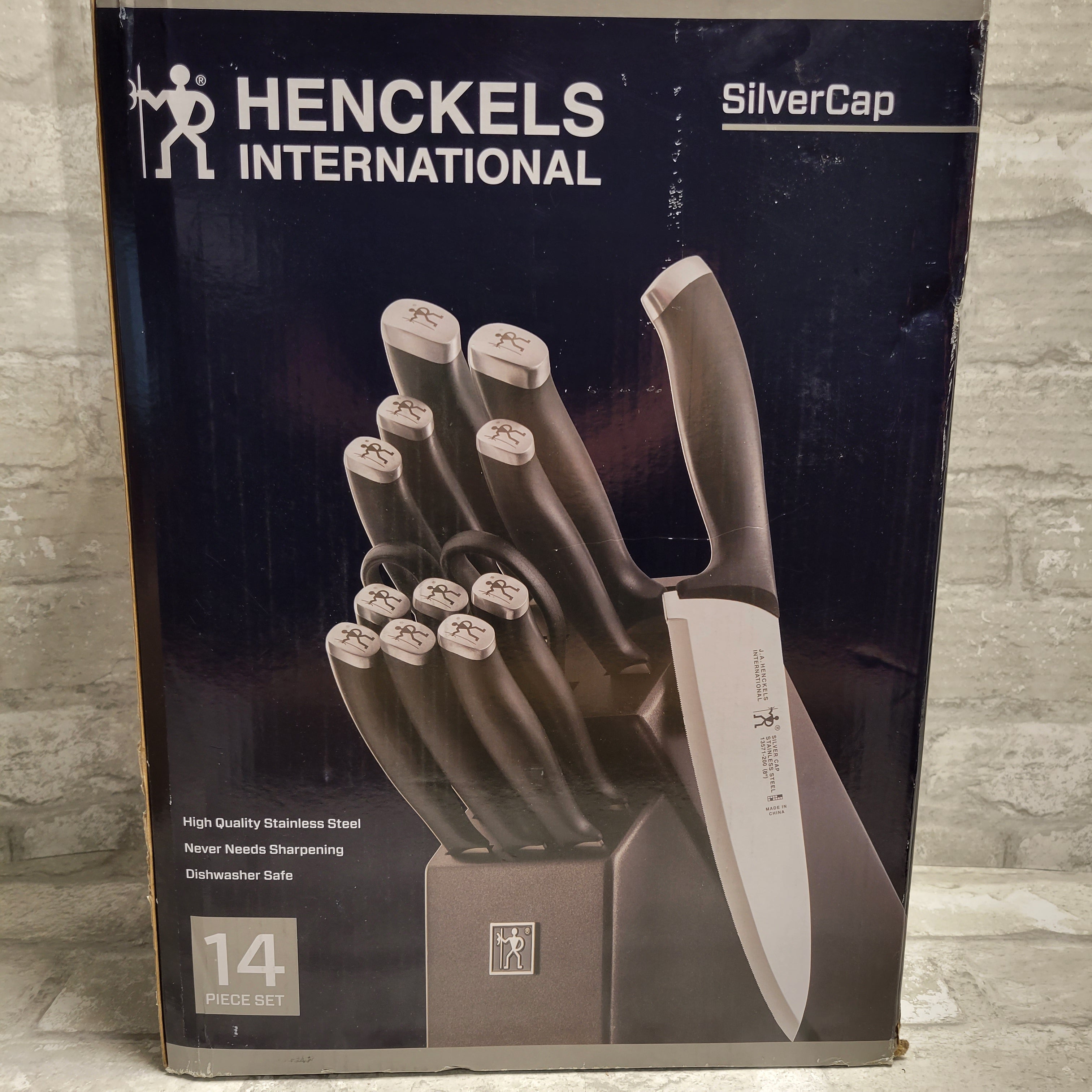 Zwilling JA Henckels Silvercap Knife Block Set - 14 Pieces (8015182889198)